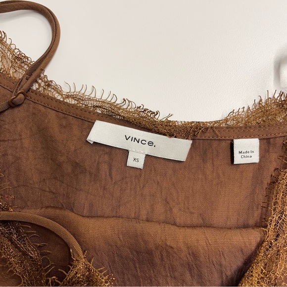 Flawed Vince XS dress pockets adjustable spaghetti strap lace style neckline - Picture 14 of 16
